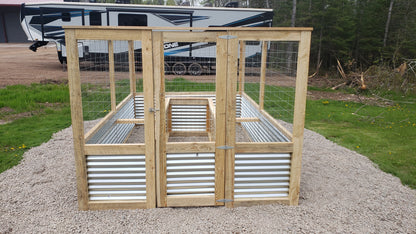 Enclosed Horseshoe Raised Garden Bed