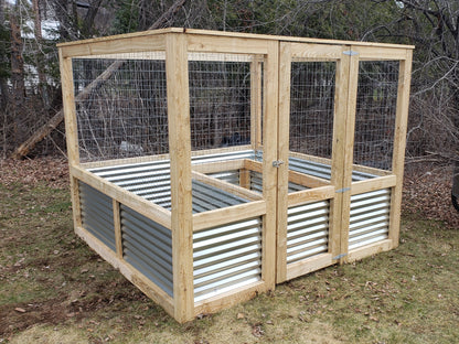 Enclosed Horseshoe Raised Garden Bed